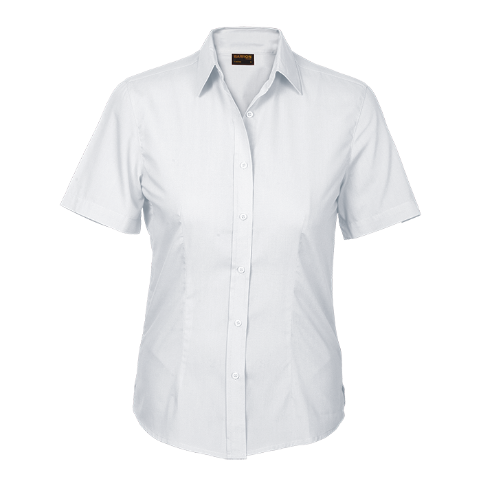 Basic Poly Cotton Blouse Short Sleeve Ladies