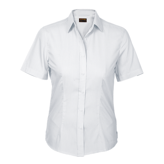 Basic Poly Cotton Blouse Short Sleeve Ladies